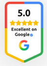 5.0 Excellent rating on Google